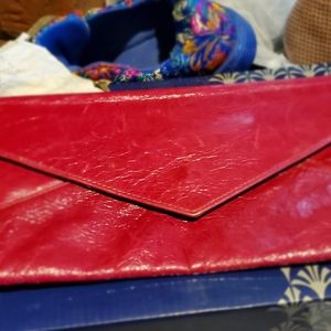Clutch bag. Genuine leather